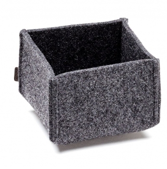 Keep-Box Korb Aufbewahrungsbox Farbe anthrazit eckig Woll Filz Gr. 15 x 15 x 9 cm