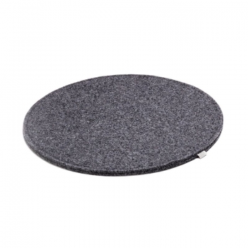 Sitzkissen Auflage Woll Filz  33 cm anthrazit Hhe 10 mm