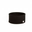 Korb Aufbewahrungsbox rund Farbe schwarz  25 cm Hhe 10 cm