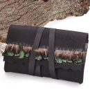 Clutch Tasche Vanessa schwarz mit Fasan Feder Borte - 100% Design Merino Filz