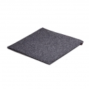 Sitzkissen Auflage Woll filz 33 x 33 cm anthrazit Hhe 10mm